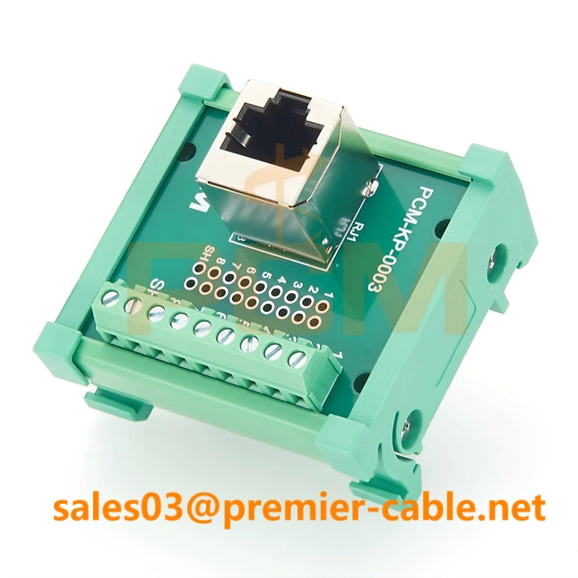 RJ45 DIN Rail Terminal Block RJ45 DIN Rail Terminal Block