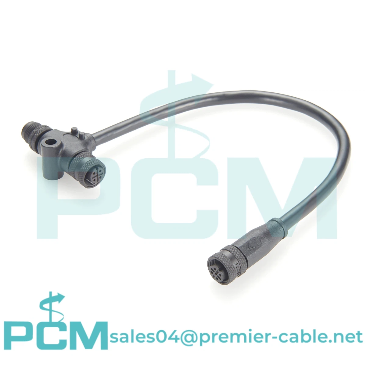 IP67 NMEA 2000 M12 T タイプ スプリッター スレッド CAN バス コネクタ ドロップ ケーブル付き