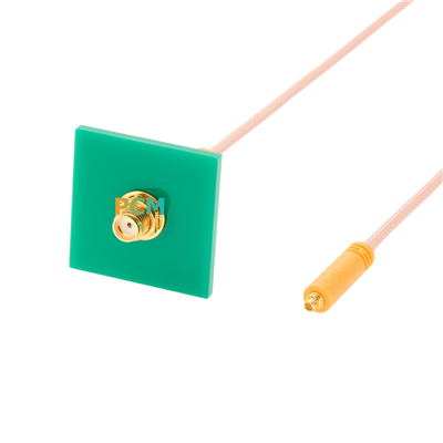 MMCX プラグ - SMA バルクヘッド同軸ケーブル RG316