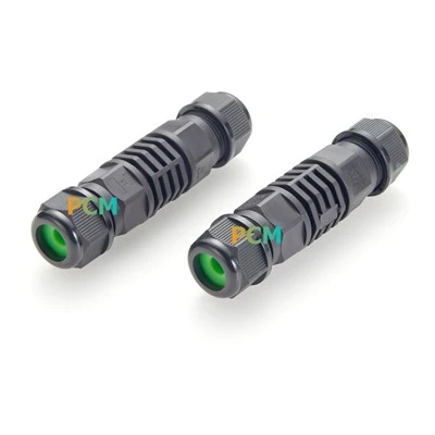 IP68 RJ45 Cat5E CAT6 インライン カプラ