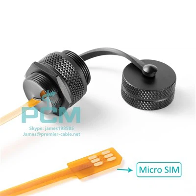 防水IP67マイクロSIMカード拡張ケーブル