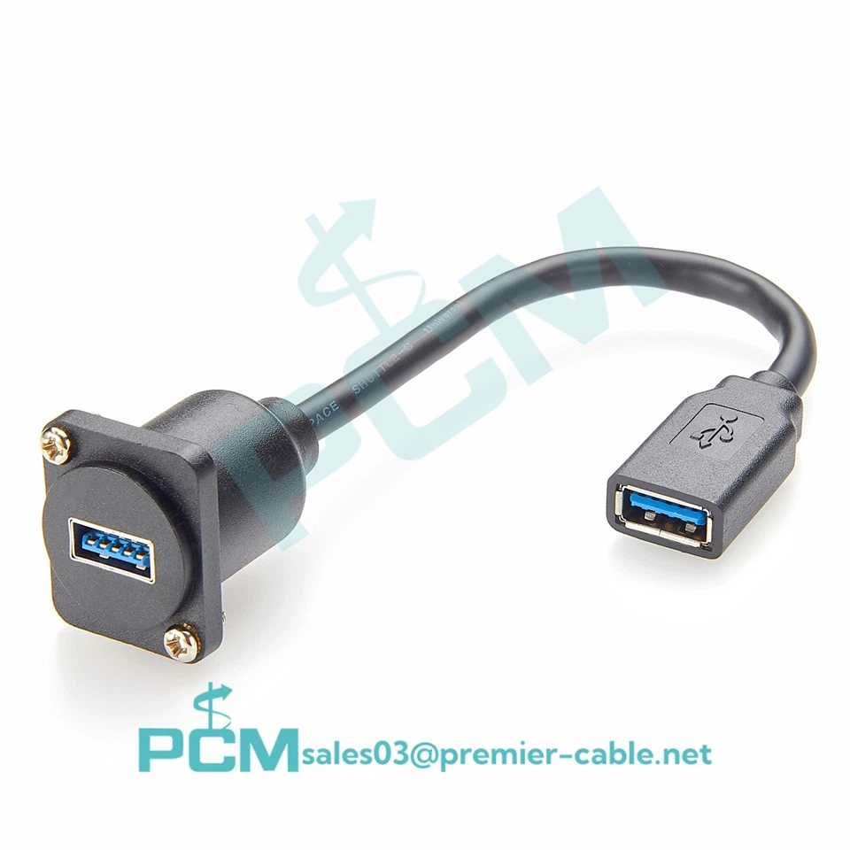 USB 3。0女性から女性のカプラーパネルマウントパスアダプター